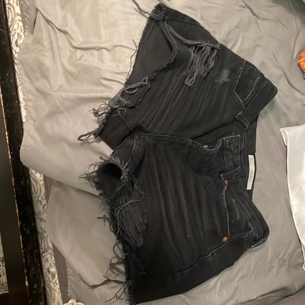Top shop cutoff shorts Ashley us size 2 black